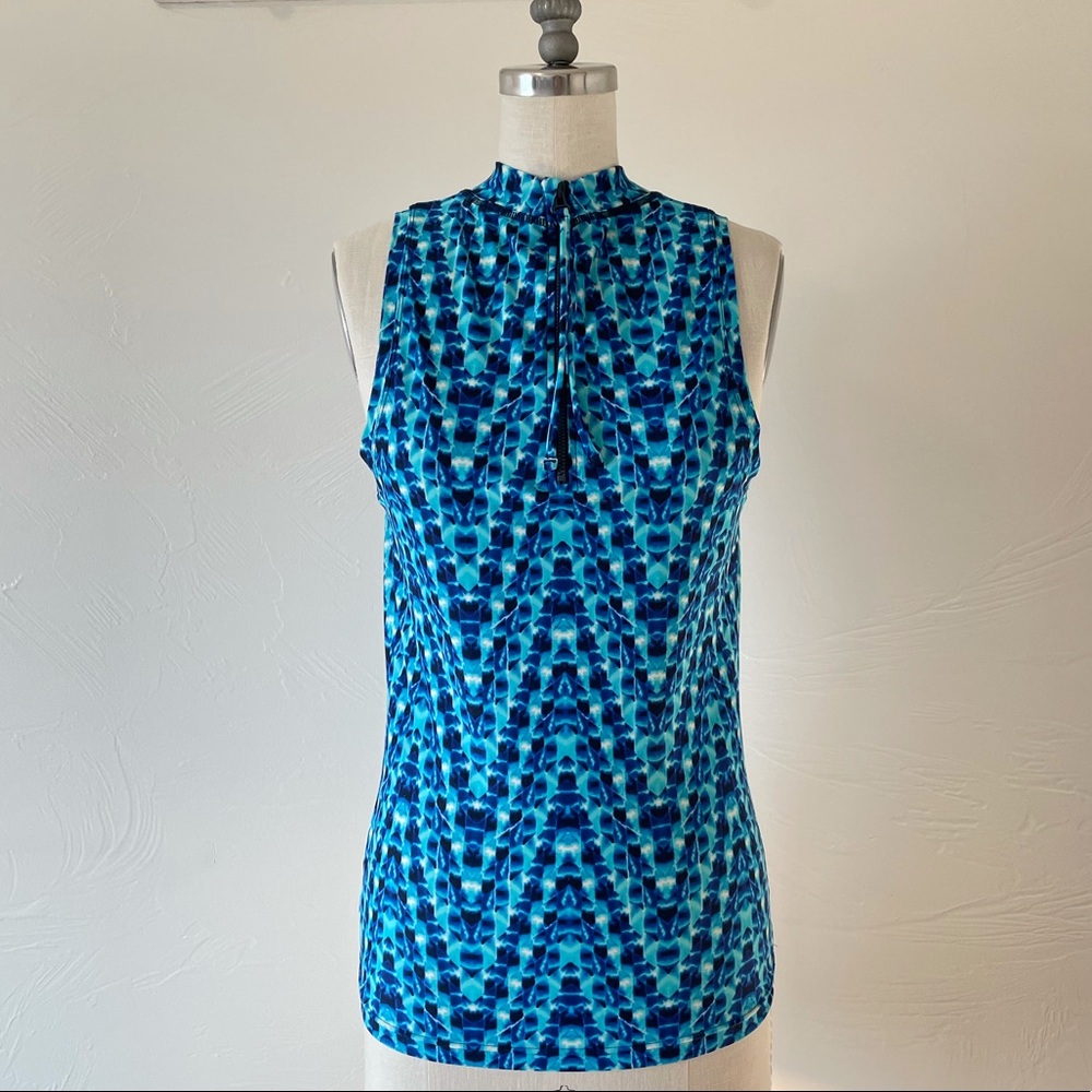 Athleta Sleeveless Swim Tank Top With Zip